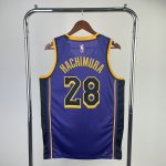 NBA 28 Hachimura Lakers 22-23 Maillot Violet